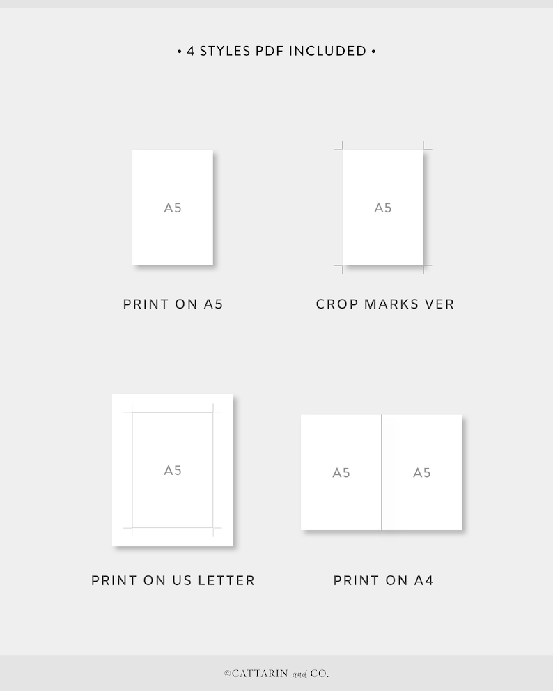 A5, Weekly Planner Printable | Vertical Grid | Week on Two Pages ...
