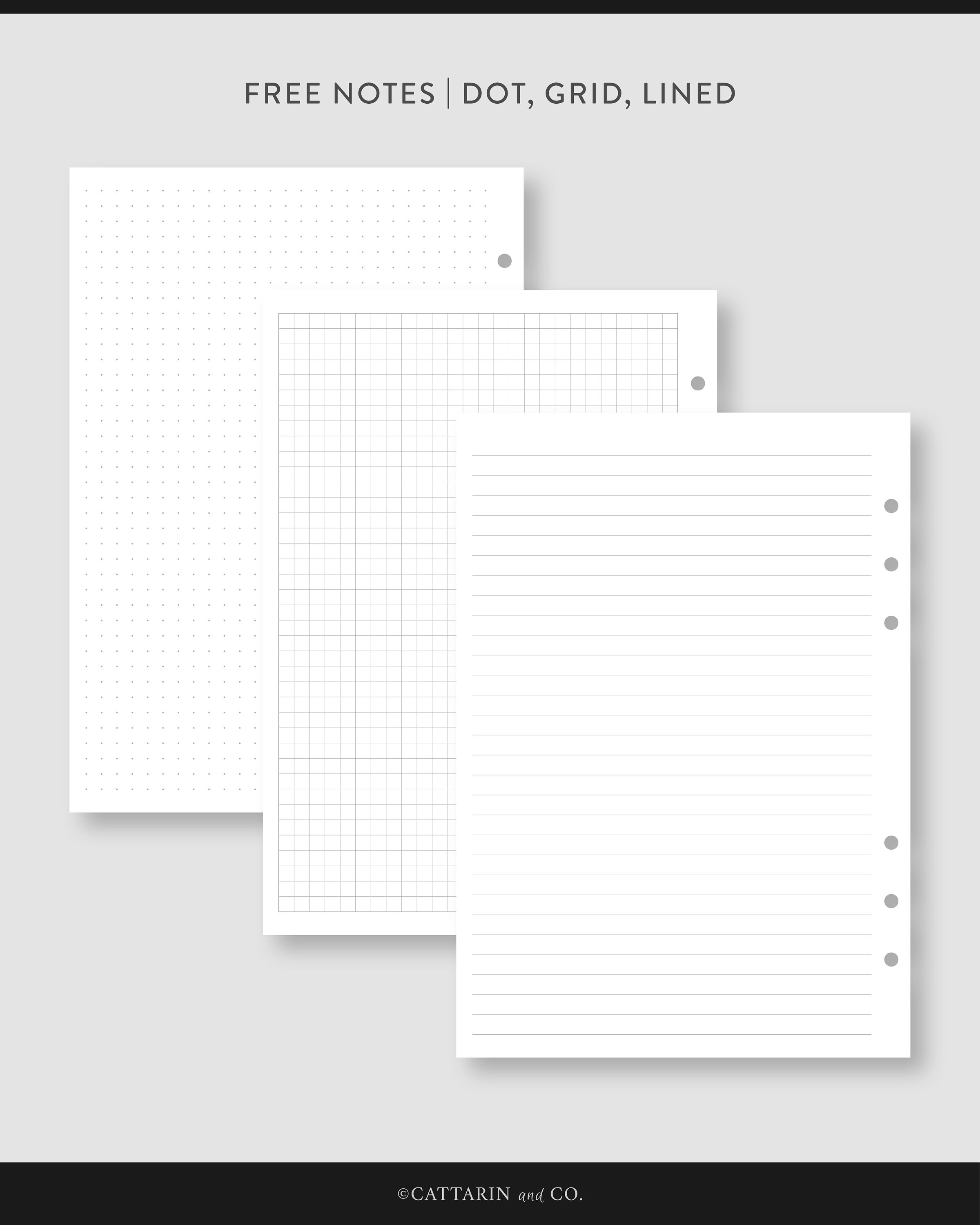 A5, Daily Planner Bundle Printable Pdf Inserts Daily Agenda, Daily Task ...