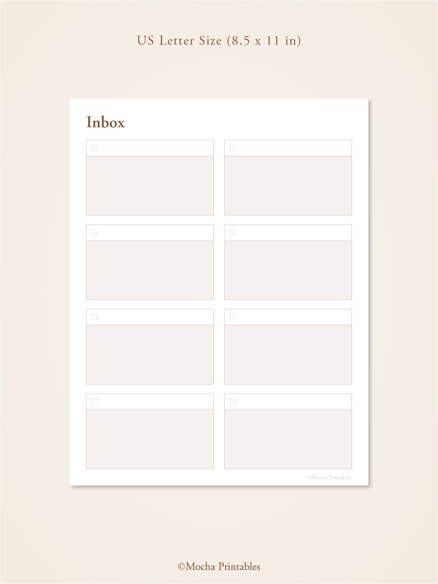 Inbox Dashboard Printable | Inbox Tracker Template | Brain Dump List ...