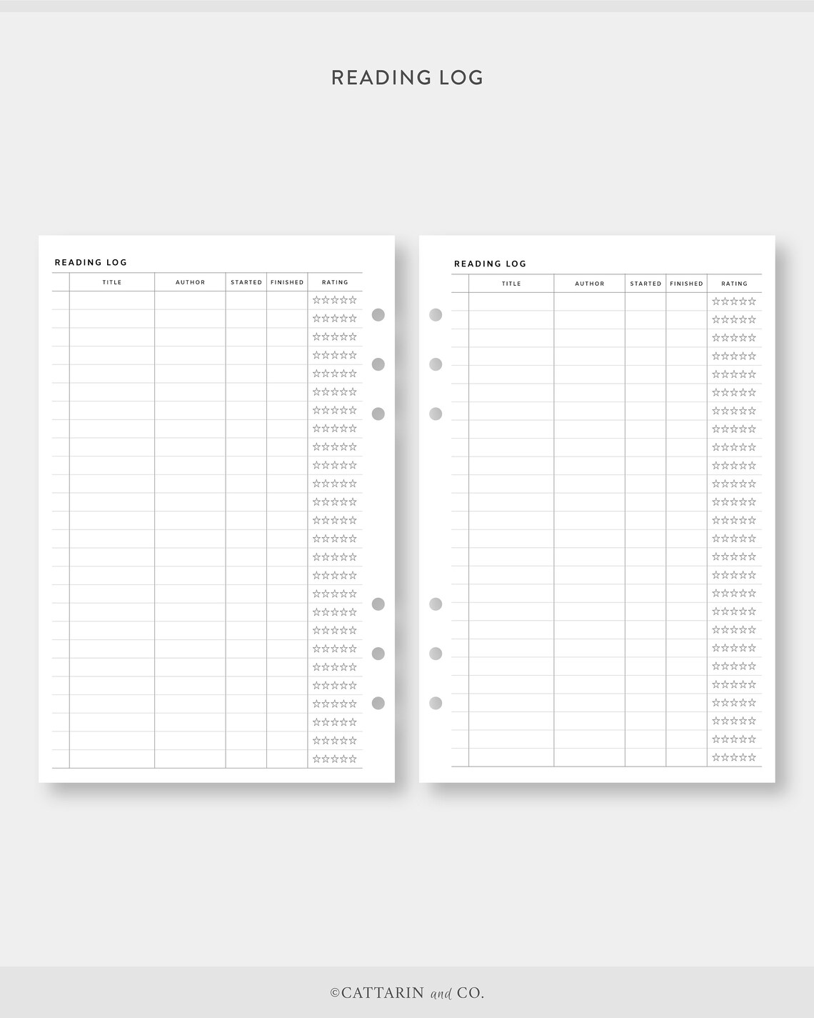 Half, Reading Journal, Log Printable Set Book Review, List Simple