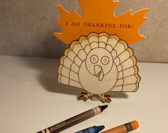 Turkey DIY Kit, Thankful Turkey, Thanksgiving Turkey Kit