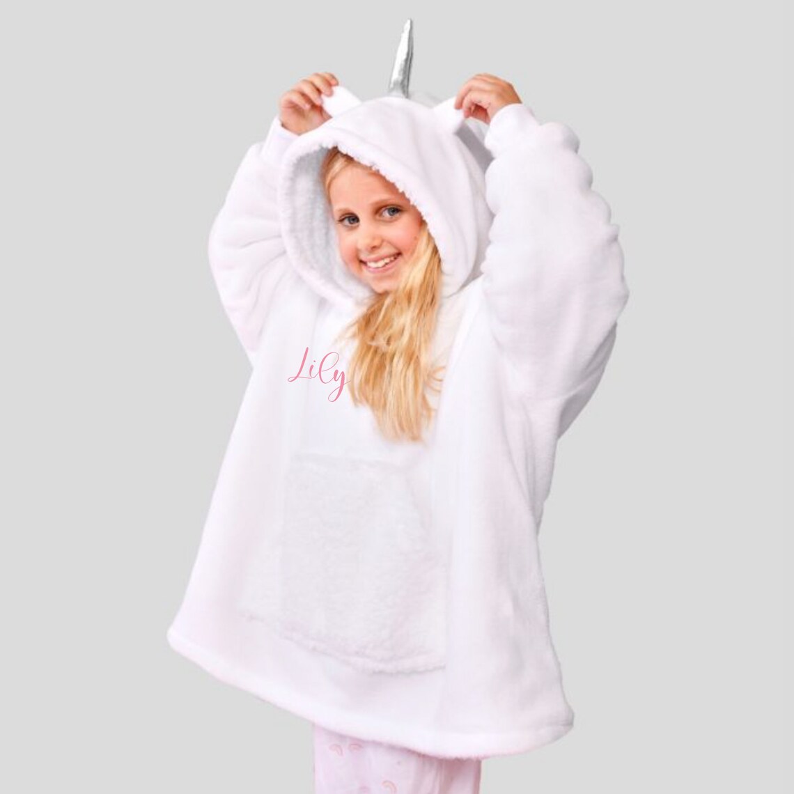 Personalised Children's snuggle hoodie / snuggle blanket / Etsy