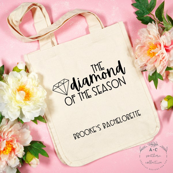 Diamond of the Season Tote Bag, Bridgerton Inspired, Bridgerton Bride, Bridgerton Wedding, Bridgerton Bachelorette, Bridgerton Shower