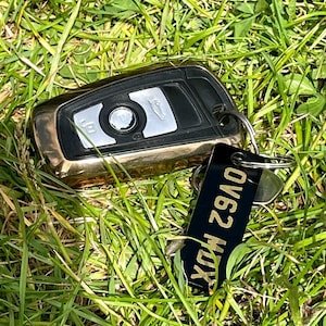 NUMBER PLATE KEYRING
