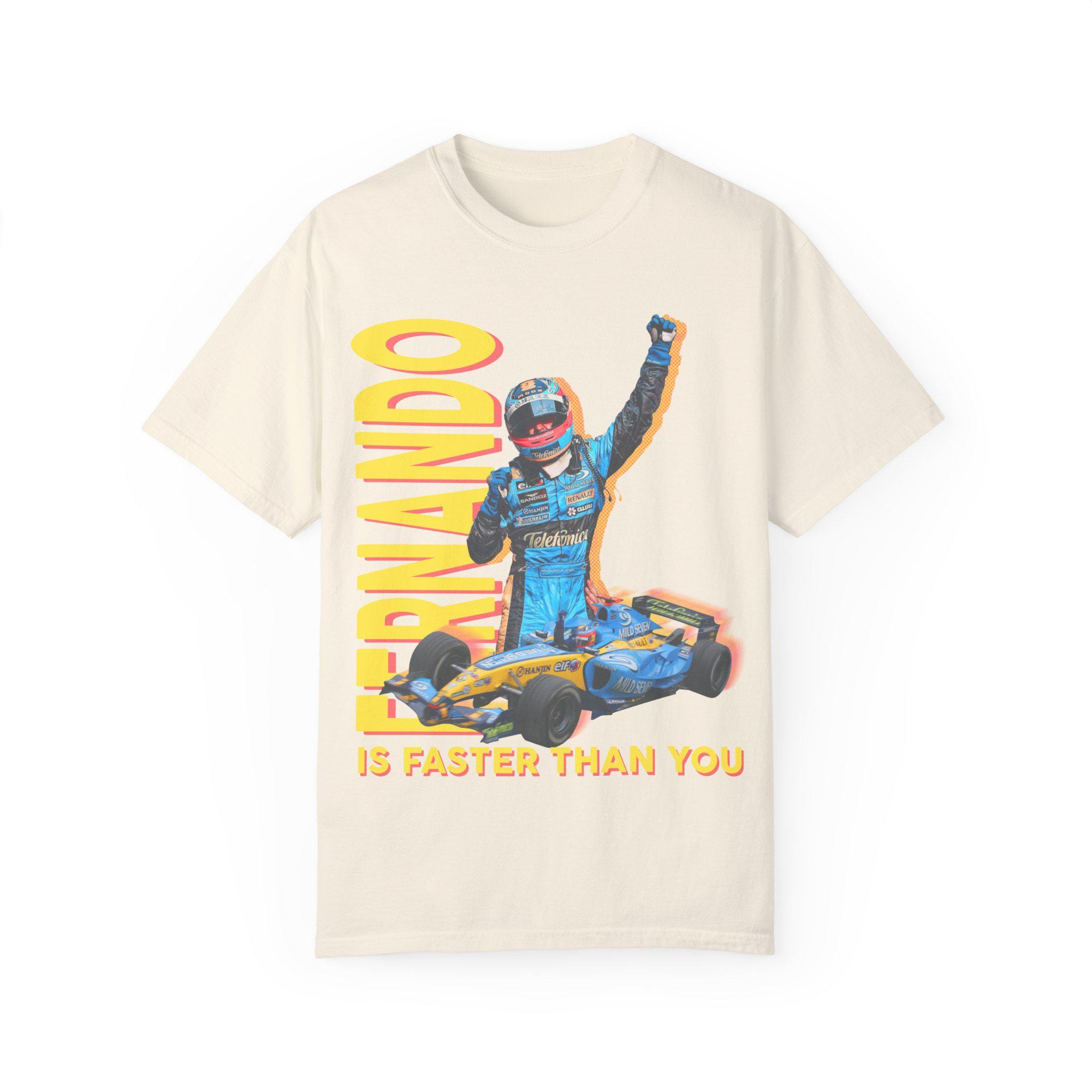 Aston Martin F1 2024 Fernando Alonso Team Tshirt pour Hommes - Vert - Taille: L