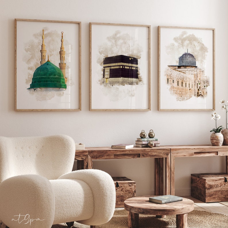Masjid Nabawi, Kaaba, Al Aqsa