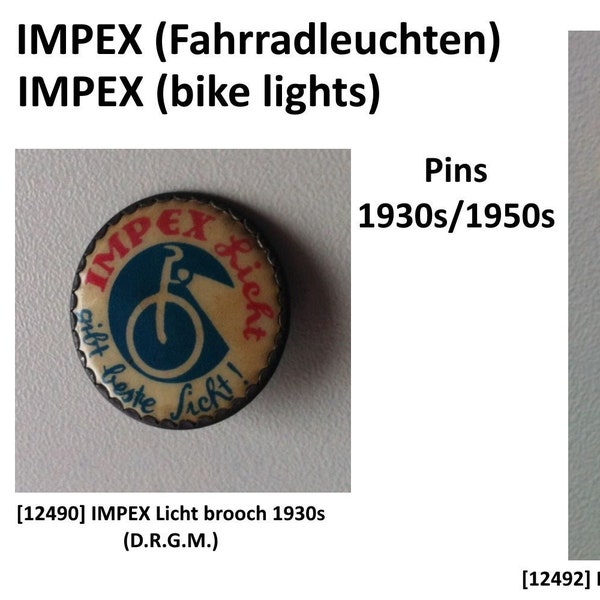 Insigne publicitaire lumineux IMPEX années 1930/50