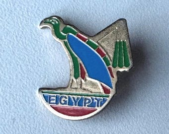 Colorful Spirit of Egypt – Rare Embossed Souvenir Bird Pin