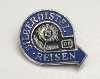 Original Silberdistel DB Pin – Embossed Collector’s Badge from German Railways