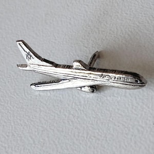 American Airways Pin – Originele Boeing 737 Pin zilver jaren 80