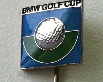 BMW Golf Cup lapel badge – official BMW event emblem from 1990