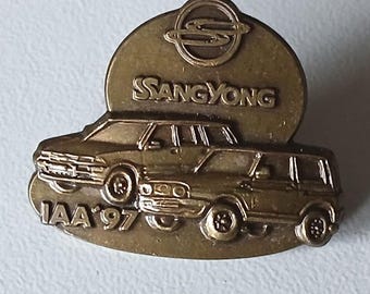 SsangYong IAA Pin – Rare Automotive Collectible