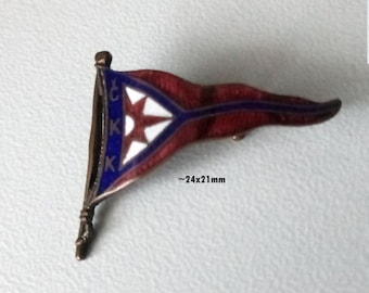 Vintage Charm: CKK Shipping Company Enamel Pin from the 1920s