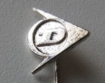 DUNLOP Lapel Pin - 925 Silver for Long-Term Service!