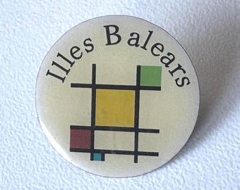 Illes Balears pin – rare modern graphic collectible