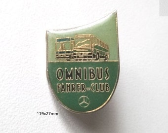 Drive into the Past with the Mercedes-Benz Omnibus Driver Club Pin!