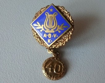 Anniversary Harp: 40 Years A.G.V.K. Honorary Brooch