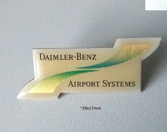 Daimler-Benz Airport Systems Pin - Unique Collectible!