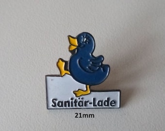 Blue Duck Pin - Swiss Sanitary Charm!