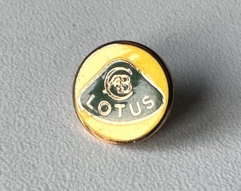 Lotus – original logo pin with gold background, rare brand motif