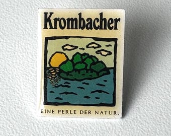 Krombacher promo pin – “A Pearl of Nature” collectible