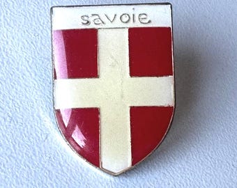 Savoie coat‑of‑arms pin – rare Savoy heraldic collectible