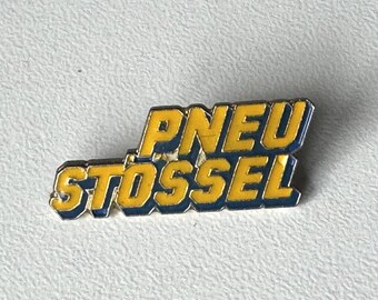 PNEU STOESSEL Collectible – Original Logo Lettering Pin from the 1990s