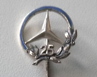 Mercedes-Benz 25 Years Lapel Pin - Elegance in Blue and Silver!