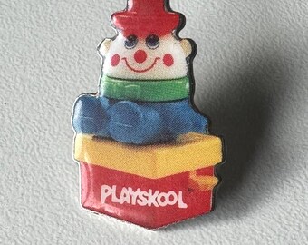 Rare PLAYSKOOL brand pin – colorful toy design