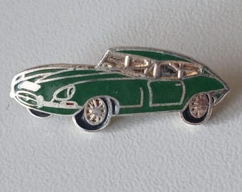Iconic Design: Jaguar E-Type Retro Enamel Pin