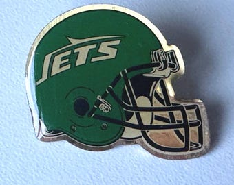 Show Your Jets Spirit – Rare New York NFL Helmet Pin with Epoxy Finish