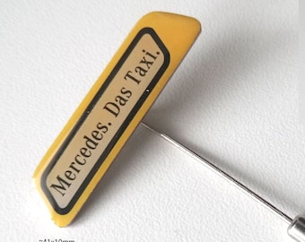 Mercedes Taxi Lapel Pin - Stylish Ride of the 90s!