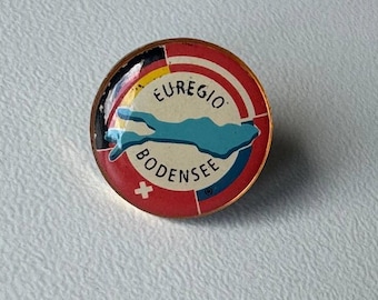 Rare EUREGIO Lake Constance flag pin – enamel collector’s piece with history