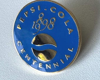 A Century of Cola Style! – Original Pepsi‑Cola Centennial Enamel Pin with Folder