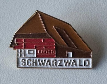 Wear the Black Forest Charm – Rare Embossed House Souvenir Pin“