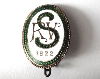 Cyclist Club Brooch - Art Nouveau Jewelry from Stuttgart!