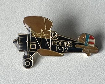 Boeing P‑12 airplane pin – rare aviation collectible