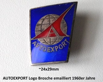 Vintage AUTOEXPORT Brooch - A Piece of Automotive History!