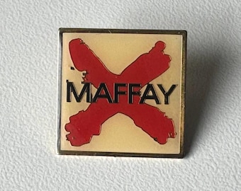 Peter Maffay – Rare original ‘X’ promo tour pin with clear epoxy coating