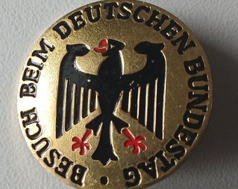 Journey to the Bundestag: Vintage 70s Brooch