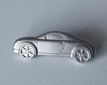 Audi TT Side View – Silver Collector Pin by Arthus-Bertrand for Design Enthusiasts