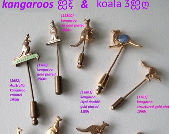 Kangaroos + Koala Bear Australia Lapel Pins