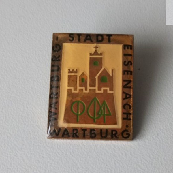 DDR Ostalgie - Wartburg Stadt Eisenach Brosche - Ein Stück Geschichte aus den 70ern!