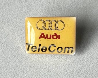 Audi TeleCom pin – rare logo collector pin for Audi fans
