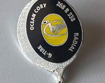 Ocean Cory Balloon Pin: Vibrant Joy - 90s Charm
