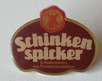 Rare Rügenwalder Schinken Spicker Pin – Culinary Advertising History!