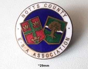 Bowling Club Notts County Brosche Emaille 1920s (Miller Ltd. B'ham)
