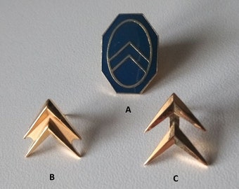 Vintage Citroen logos as collector pins