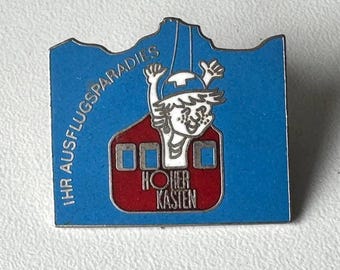 Hoher Kasten Cable Car Pin – Rare Alpine Souvenir Collectible