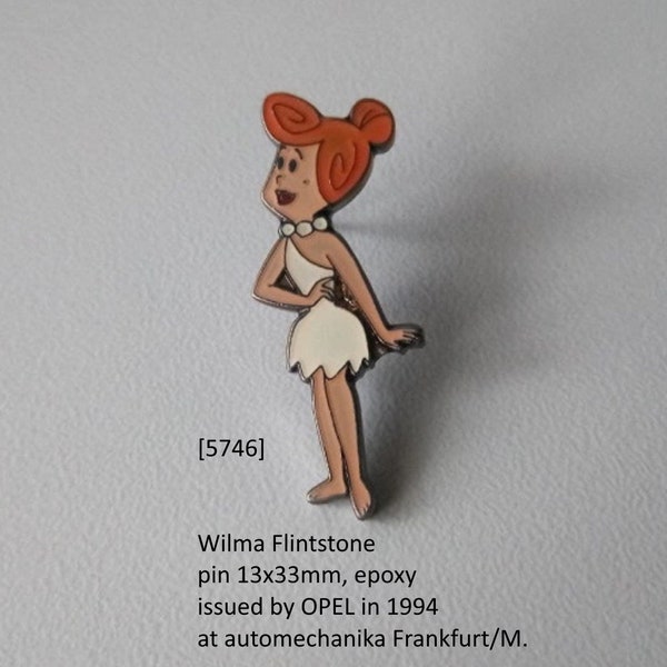 Wilma Flintstone Pin - a piece of television history